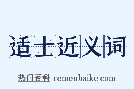 适士近义词是什么意思的图片